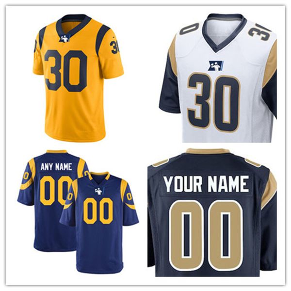 

Mens womens youth kids Custom Los Angeles football Jersey Home White Away Navy Royal Los Angeles Customized Jersey S-3XL