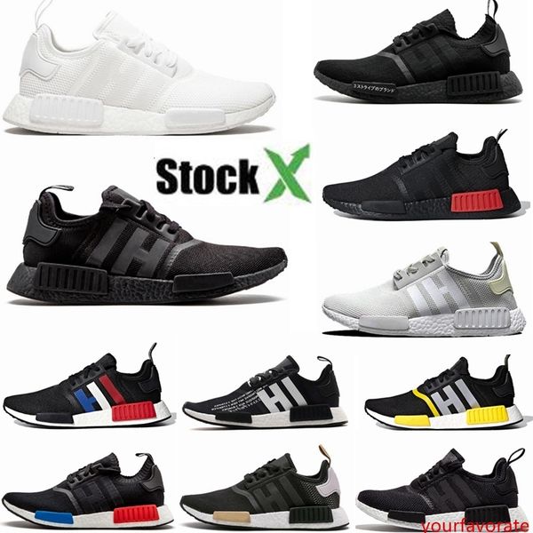 

2020 bred nmd r1 mens running shoes black white oreo og classic men women mastermind japan sports trainers sneakers