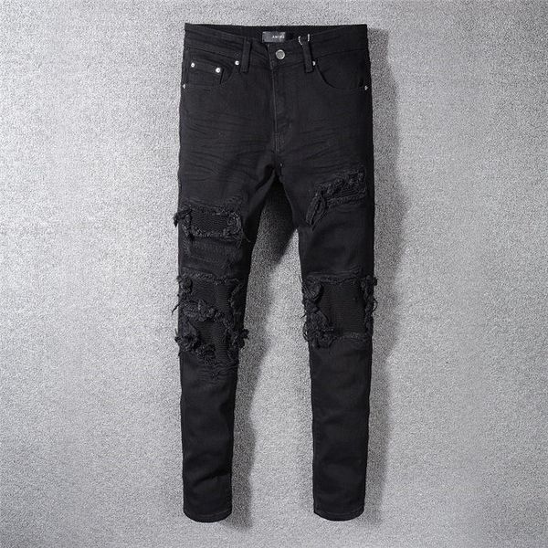 

new 2019 jeans summer lightweight designer jeans men's casual luxury denim pants classic straight denim designer jeans, Blue
