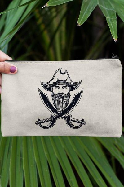 

angemiel clutch sabres and pirate portfolio hand makeup bag, Silver
