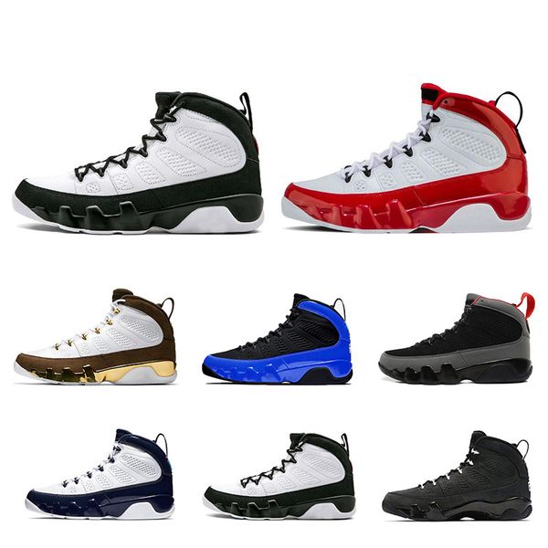 

fashion basketball shoes 9s leather white red blue bred og space jam unc 9 running shoes breathable sports sneaker mens trianers