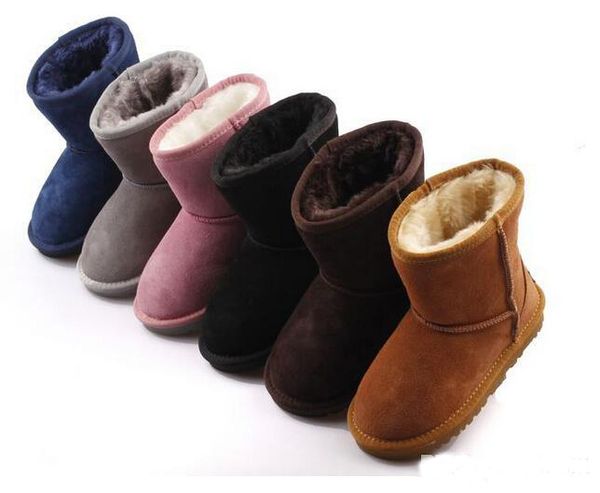 

snow boots australia kids boys girls children baby 5281 warm boot teenage students winter boots christmas gifts, Black