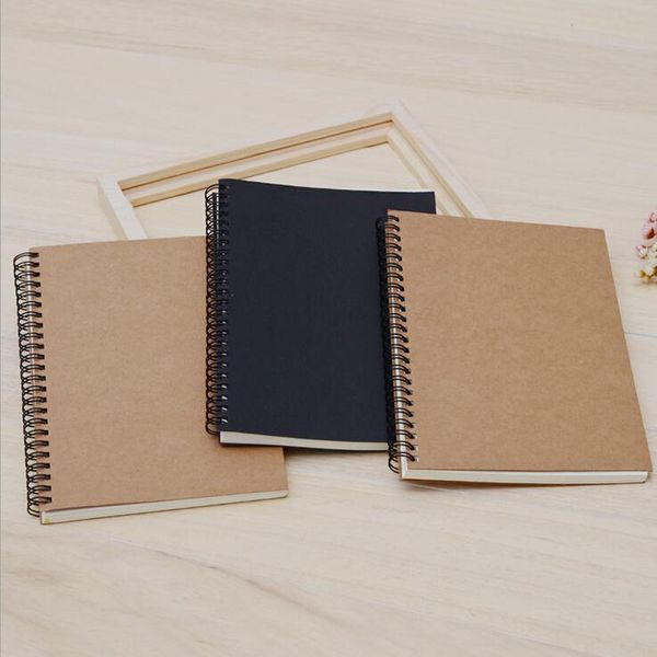 

sketchbook diary for drawing painting graffiti soft cover black paper sketchbook notepad notebook office school supplies, Purple;pink