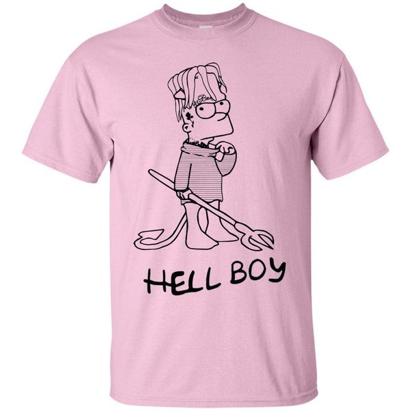 

hell boy tee t shirt white pink or black cartoon t shirt men new fashion tshirt fashion cool ajax, White;black