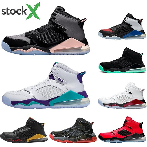

jumpman mars men basketball shoes all colors psg bred dmp grape fire red green glow pink mens trainers sports sneakers size 7-12, White;red