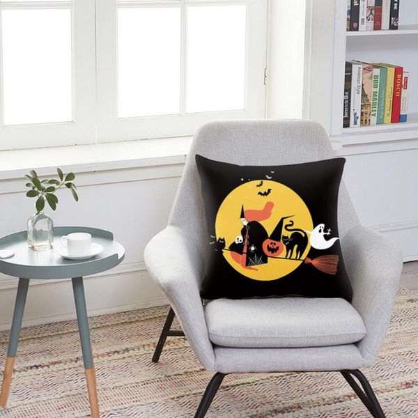 

didihou halloween ghost witch pumpkin pillowcases seat sofa pillow cover horror throw pillows sofa decorative throw pillow
