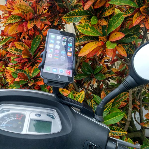 

universal motorcycle scooter 360Â°adjustable stand holder mount cell phone gps rotation motorcycle holder stand mount bracket