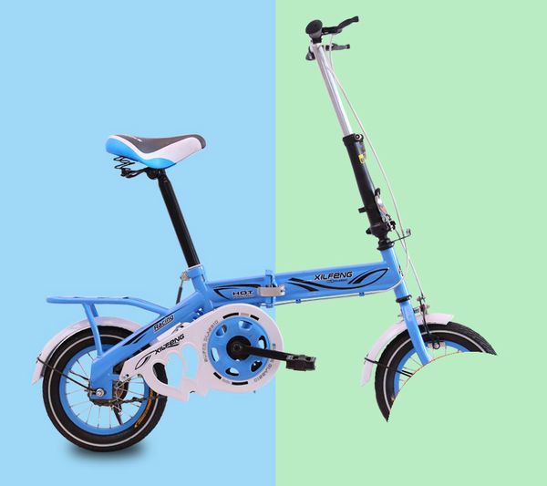 

tb09]folding bicycle 12/14/16 inch men and women small wheel diameter ultra small ultra light portable bicycle