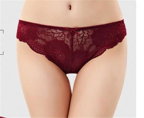 

panties briefs low waistlace floral pure color comfortable underwears women luxury designer, Black;pink