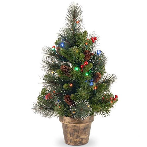 

60cm christmas tree warm light new year xmas tree ornaments for home party decoration merry christmas table decor kids gift