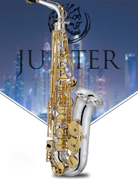 

taiwan jupiter alto saxophone jas-1100sg nickel-plated gold key real salto sax professional playing musical instrument
