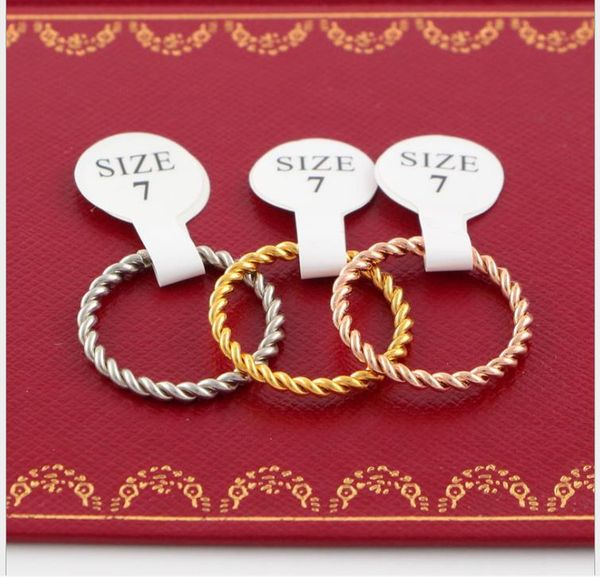 

korean version of the simple thin bones tail ring plating rose gold twist joint ring small ring female jewelry jewelry, Silver