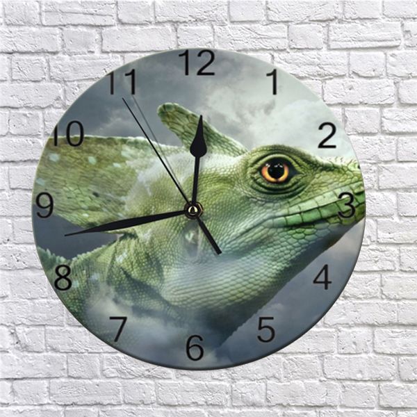 

10inch creativity animal wall decor clocks numeral digital dial mute no ticking sound battery operated clocks home decoration