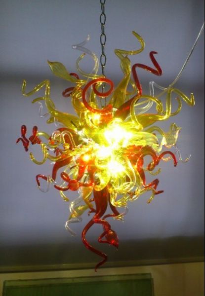 

colorful led pedant lamps chihuly style hand made blown glass hanging chandelier light fixtures