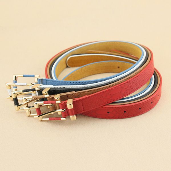 

trendy lady leather buckle belt women jeans waist belt strap adjustable girl fashion waistband corset skinny cinch, Black;brown