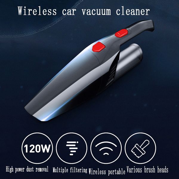 

car wireless vacuum cleaner handheld 120w powerful rechargeable cordless wet dry dust collector for car home pet hair