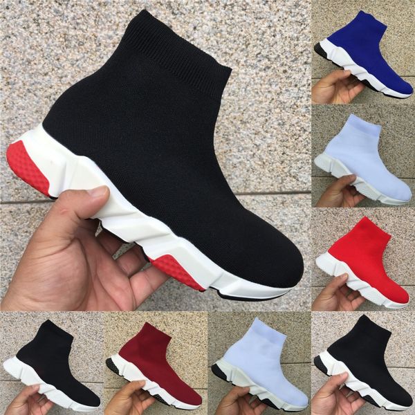 

париж oreo тройной black green speed ​​trainer носок гонки мужские женщины мода flat носок обувь загрузочный runners повседневный спорт крос