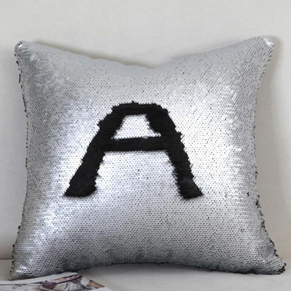 

letter color reversible sequin pillow case cushion cover sequin letter sofa pillowcase sofa bed decor