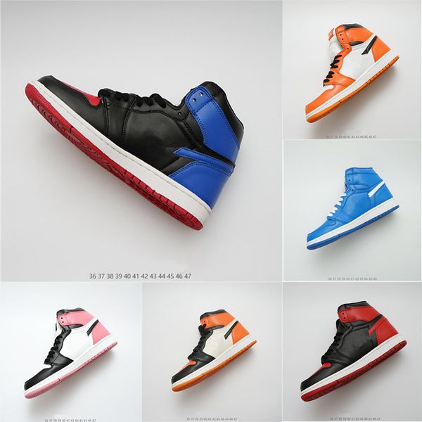 

designer shoes 1 High OG Bred Toe Banned Game Royal sport shoes Mens 1s Top 3 Shattered Backboard Shadow Sneakers