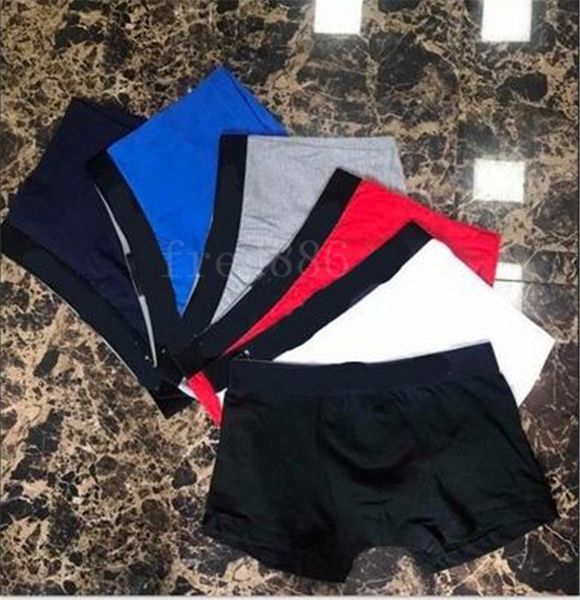 

eahhb14 2020 boxer men cotton underwear short for men underwear casual short man breathable male gay underwearclothes shorts fashion, Black;white