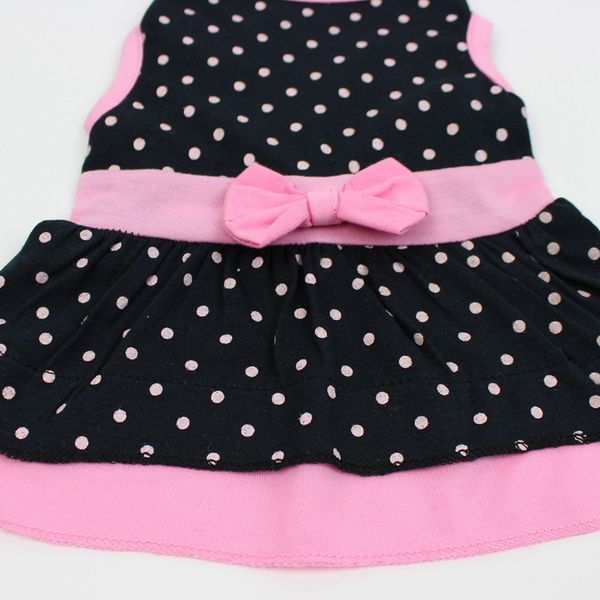 

pets dresses dog clothes spring summer puppy dogs cotton breathable skirt with bow knot pet accessories