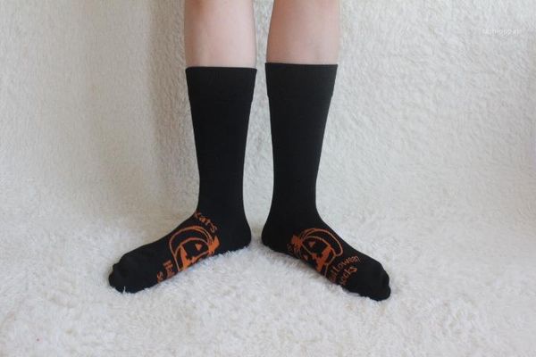 

designer socks cartoon ankle female clothing fashion style cute casual apparel halloween pumpkin print women festival, Black;white
