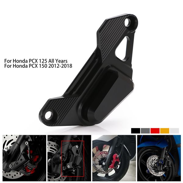 

motorcycle cnc aluminum front disc caliper brakecaliper brake guard protector cover for pcx 125 150 pcx125 pcx150