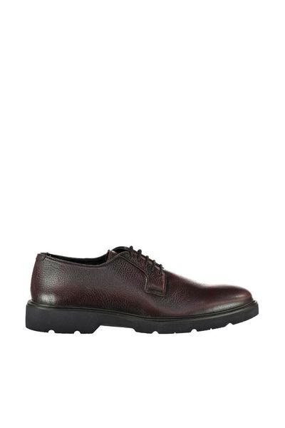 

derimod genuine leather burgundy men 's shoes, Black