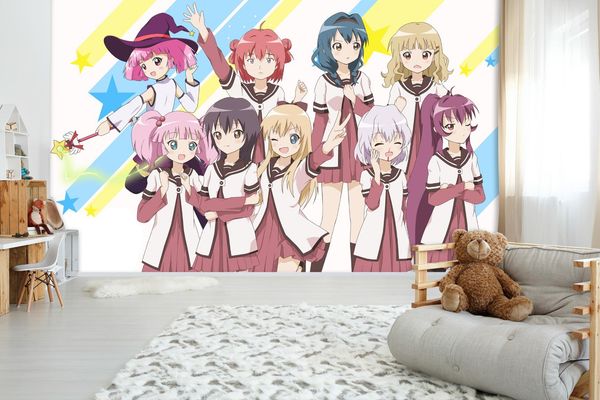 

self-adhesive] 3d yuruyur 880033 japan anime wall paper mural wall print decal murals
