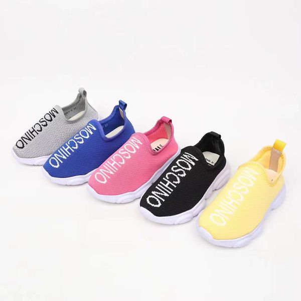 

child shoes baby yellow sport sneakers italiy fashion shoe kid send with box running snekaer, Black