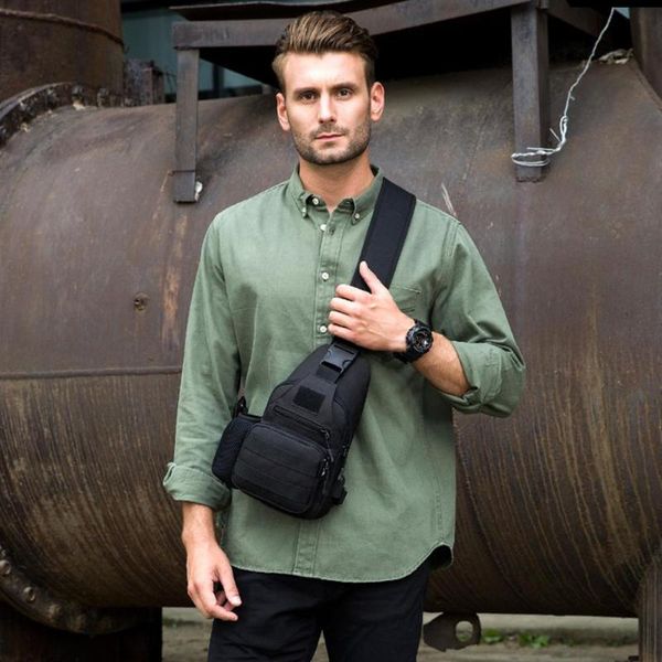 

new fashion chest bag male anti-theft shoulder bag outdoor sports usb charging men crossbody package leisure daily shopping