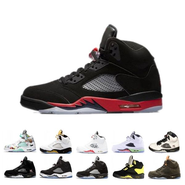 

new trophy room x 5 ice blue jsp michigan basketball shoes men 5s laney varsity royal psg paris red blue suede reflect sneakers