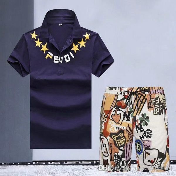 

2020 brand mens designer tracksuit t shirt +shorts set summer short sleeve gyms casual men t shirt 2 men s clothing mens medusa tracksuits, Gray