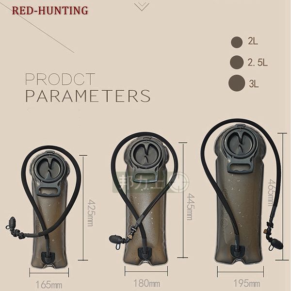 

outdoor sports tpu water bladder hydration pack bladder 2l 2.5l 3l hydration green 3 liter water reservoir