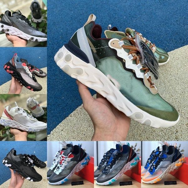

2020 react element 87 running shoes for men women white black neptune green blue mens trainer design breathable fashion casual sneakers