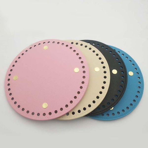 

3pcs handmade diy 15cm round replacement bag handbag tray bottom knitting accessories, Black