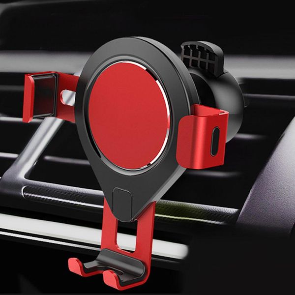 

universal metal gravity car holder for phone in car air vent clip mount mobile phone holder stand bracket support
