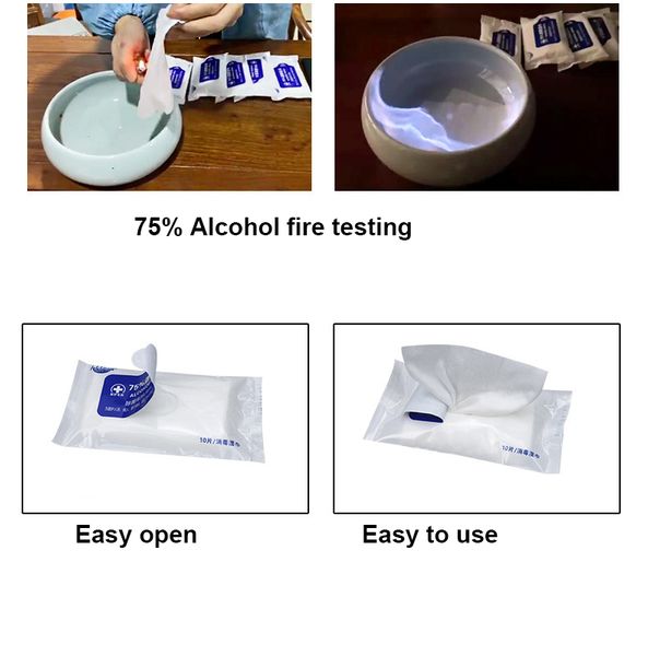 

портативный 75% алкоголя преп колодки влажные салфетки мягкие руки антисептиком чистки туалета стерилизации салфетки влажные салфетки