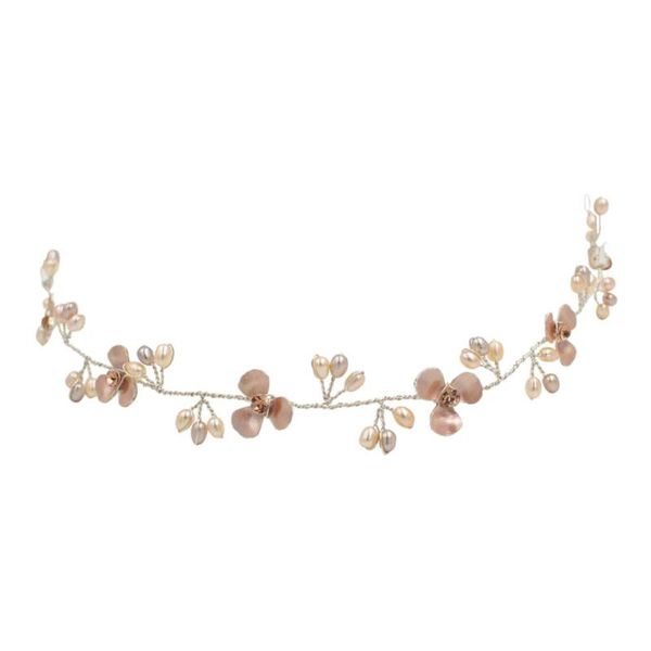 

pearls wedding tiara bridal headband rhinestone tiara hair jewelry, Silver