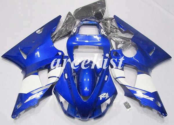 

new abs motorcycle full fairings kits fit for yamaha yzf-r1 1998 1999 98 99 bodywork set blue light