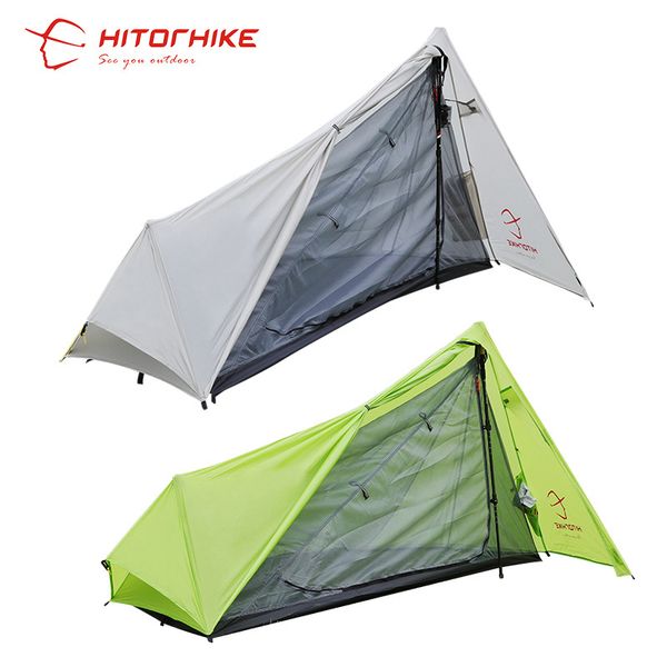 

3 seasons ultralight tent shelter camping hiking tent easy set up by pole