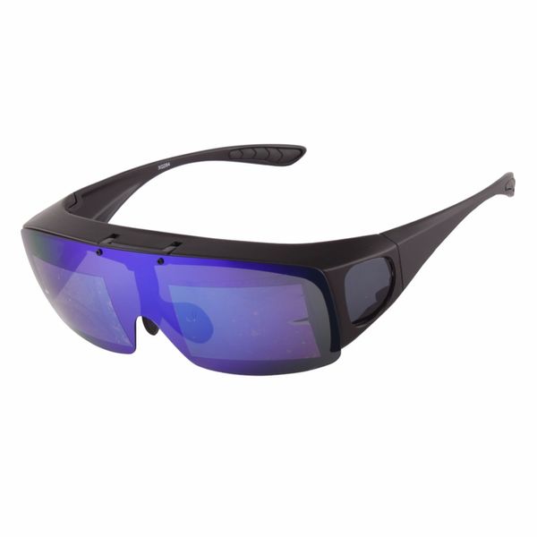 

2019new men women glasses driving fishing polarized lens covers sunglasses fit over myopic frame wear over prescription glasses, White;black