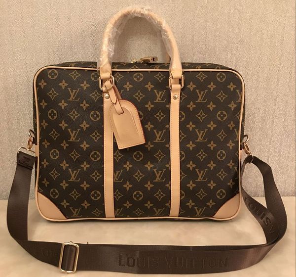 

2019 new luxury men houlder briefca e black brown leather de igner handbag bu ine men lapbag me enger bag 3color