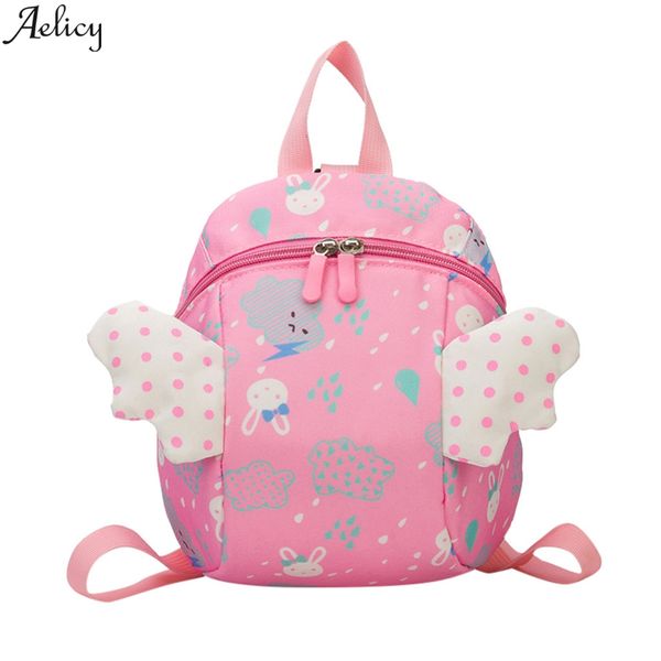 

aelicy girl backpack for school lovely kindergarten schoolbag small wings cartoon toddler girl backpack small school bag