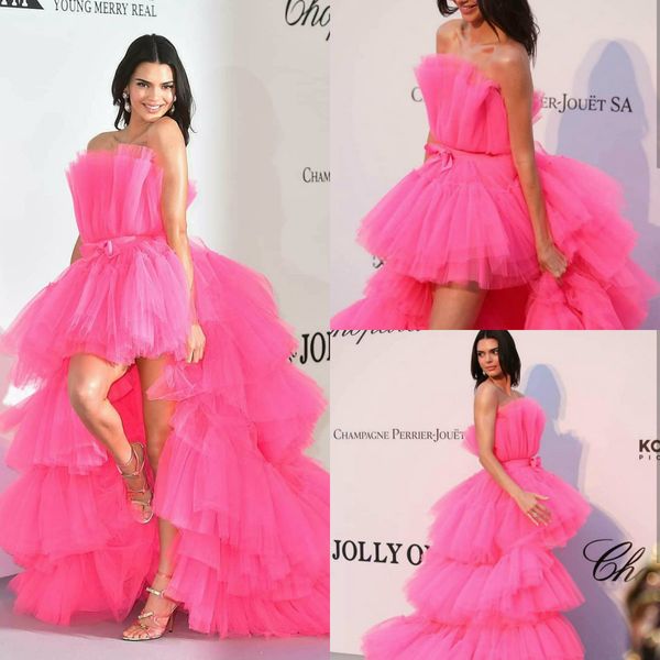 

розовые вечерние платья без бретелек привет ло платье из красной ковровой дорожки с многоуровневыми выпускными платьями с рюшами, Black;red