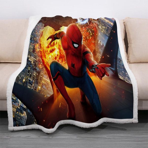 

spider soft blanket mat nap winter travel home sleep bedroom blankets