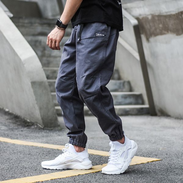 

fashion streetwear men jeans loose fit casual slack bottom joggers pants homme japanese vintage designer hip hop cargo pants men, Blue