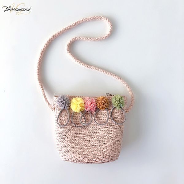 

baby girls gift beautiful shape bag straw rattan weave crossbody bag for must wear when going out floral new