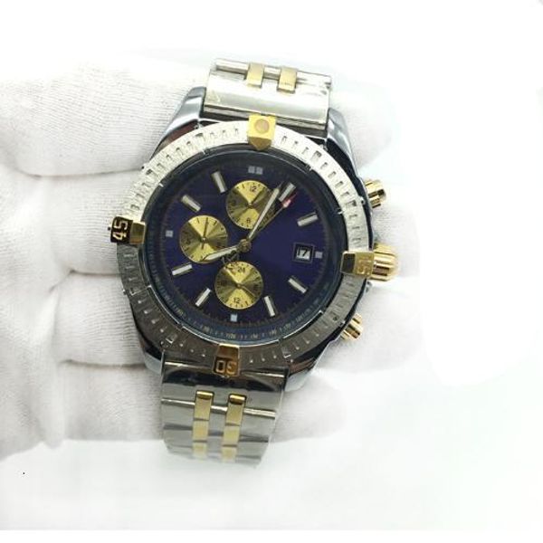 

mens watch 1884 blue dial automatic mechanical two tone stainless steel classic men watches male wristwatches ing, Slivery;brown