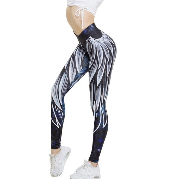 

Simenual Harajuku 3d Wing Leggings For Women Push Up Sporting Fitness Legging Athleisure Bodybuilding Sexy Women 'S Pants